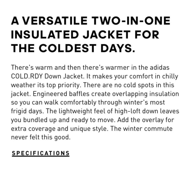 Adidas  Cold. RDY down jacket. - Picture 11 of 11